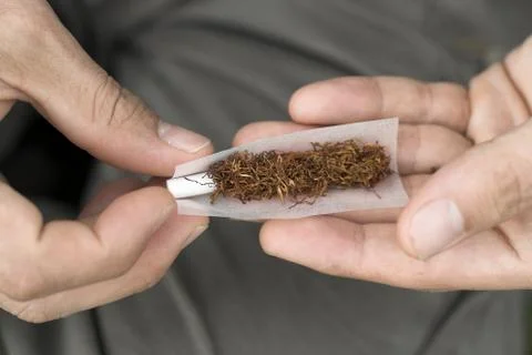 Rolling tobbaco Stock Photos