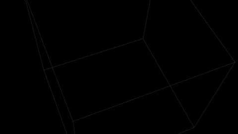 Rolling Tumbling Fine Lines Cuboid Mask 库存影片 294137817