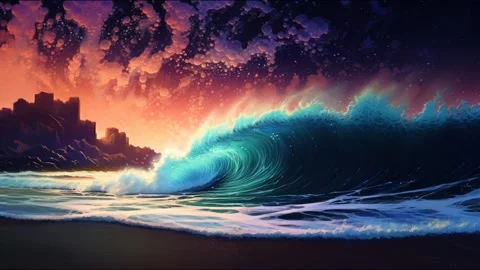 Rolling Wave ll Stock Footage 244075094