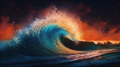 Rolling Wave lll Stock Footage 244075967