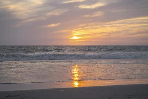 Rolling Waves On A Beach Stock Photos