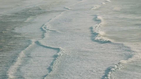Rolling Waves Off Of The Oregon Coast Video stock 255240938
