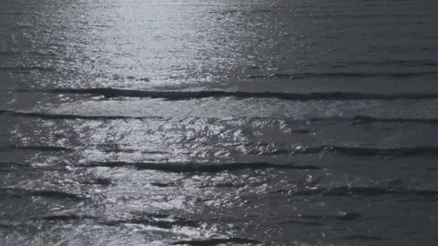 Rolling Waves Wash Rippling Silver Water Surface Background Sun Reflection Stock Footage 297195329
