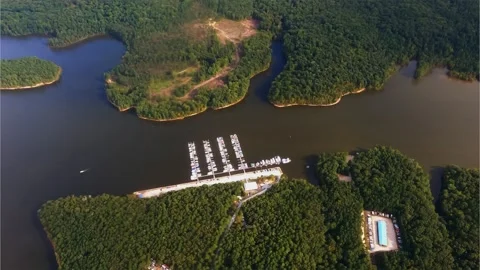Rollingview Marina in Durham NC Stock Footage 141163297