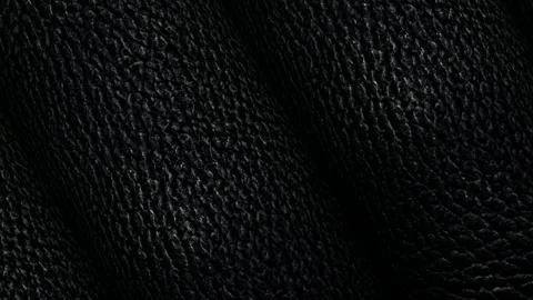 Rolls of Black Leather, Business Background, Exclusive, Rotation, Unique Design Stock Footage 296414253