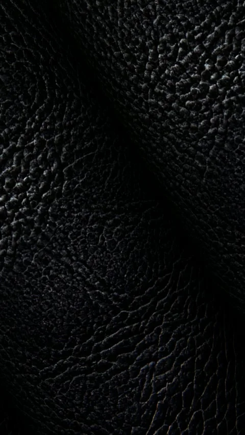 Rolls of Black Leather, Elite Background, Exclusive, Unique Design, Rotation Stock Footage 296402954