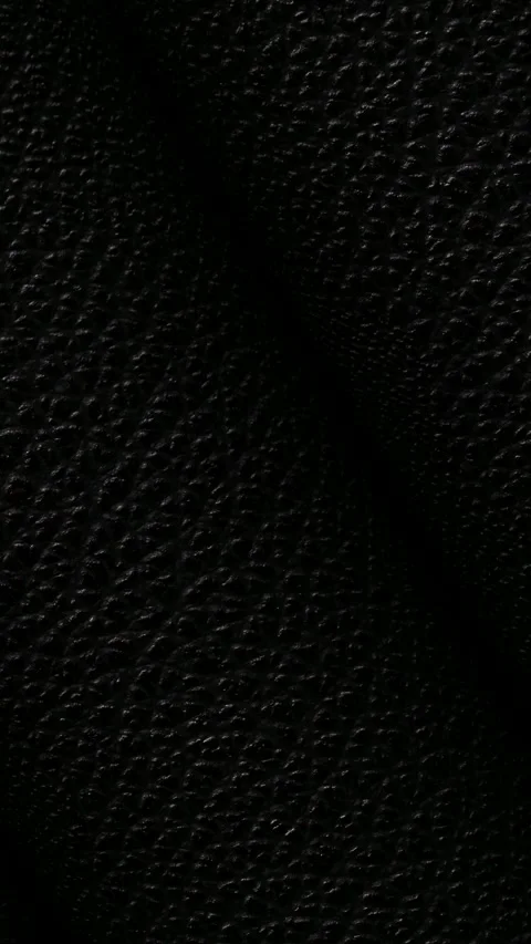 Rolls of Black Pebble Leather, Elite Background, Unique Design, Exclusive Stock Footage 296402661