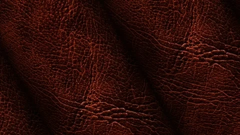 Rolls of Brown Leather, Business Background, Unique Design, Rotation, Exclusive Stock Footage 296414315