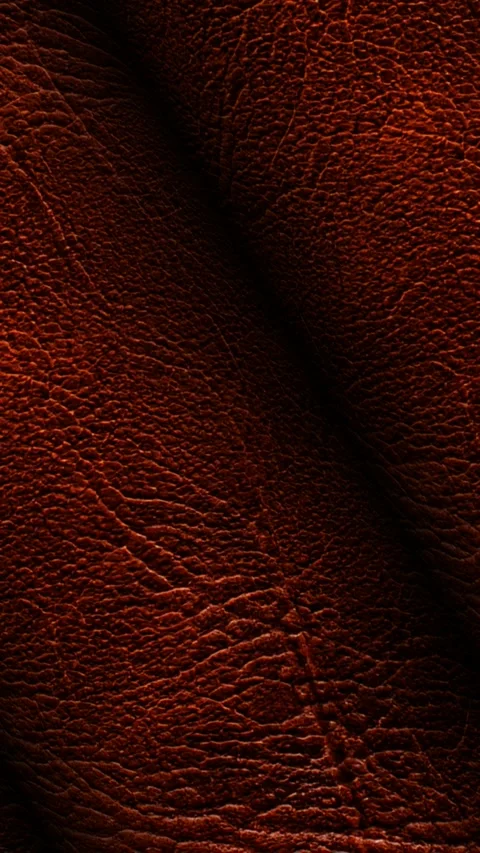Rolls of Brown Leather, Elite Background, Exclusive, Rotation, Unique Design Stock Footage 296402972