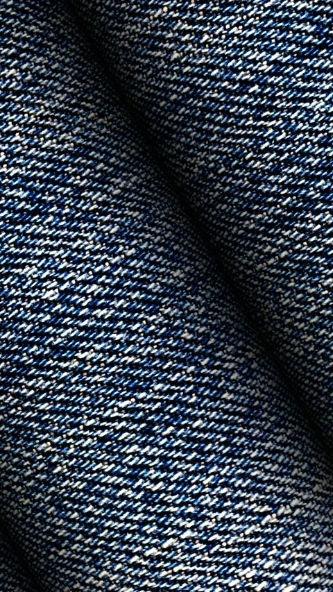 Rolls of Denim Fabric, Elite Background, Unique Design, Exclusive, Jeans Stock Footage 296401898