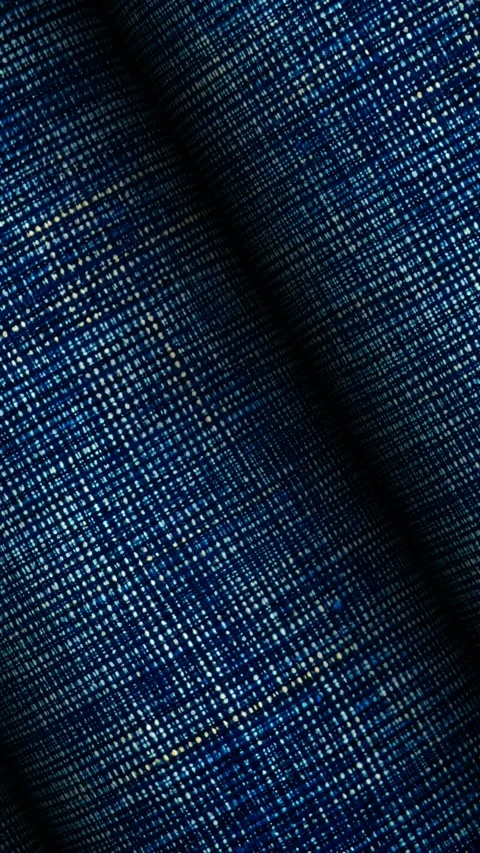 Rolls of Denim Fabric, Exclusive, Unique Design, Elite Background, Jeans Stock Footage 296402027