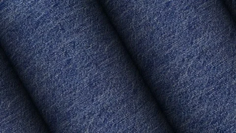 Rolls of Denim Fabric, Exclusive, Unique Design, Jeans, Business Background Stock Footage 296412128