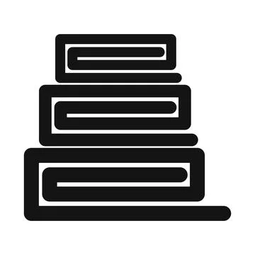 Rolls of fabric icon Stock Illustration
