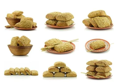 Rolls of grains Stock Photos