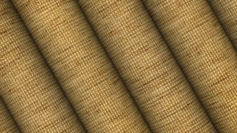 Rolls of Light Brown Linen, Business Background, Elegant Design, Exclusive Stock Footage 303273690