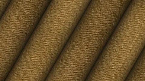 Rolls of Light Brown Linen Canvas, Business Background, Elegant Design, Exclusiv Stock Footage 303273646
