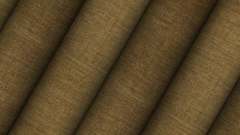 Rolls of Light Brown Linen Fabric, Business Background, Elegant Design, Exclusiv Stock Footage 303273692