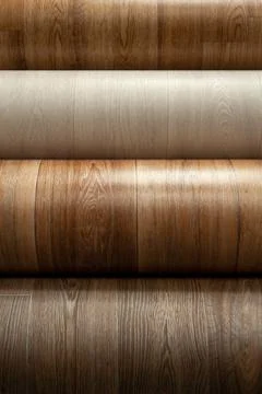 Rolls of linoleum. 库存照片