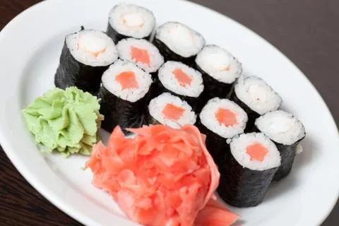 Rolls on a plate Stock Photos