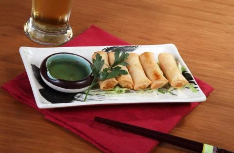 Rolls on plate Stock Photos