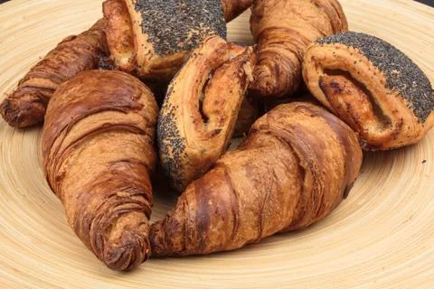 Rolls on a plate Stock Photos