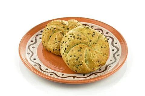 Rolls on a platter Stock Photos