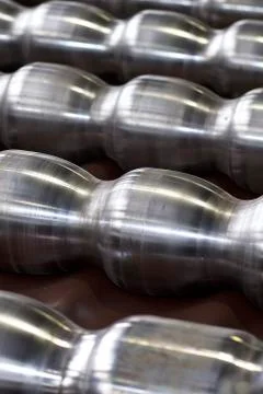 Rolls for profiling in the machine for rolling galvanized sheet metal Stock-Fotos