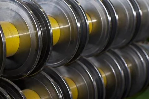 Rolls for profiling in the machine for rolling galvanized sheet metal Stock-Fotos