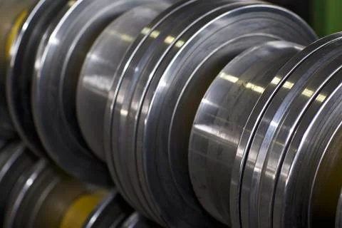 Rolls for profiling in the machine for rolling galvanized sheet metal Stock-Fotos