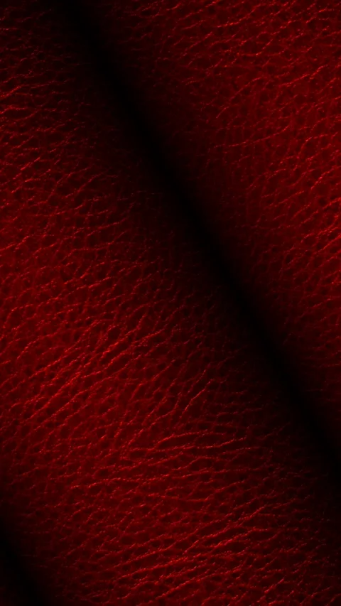 Rolls of Red Leather, Elite Background, Unique Design, Exclusive Stock Footage 296402475