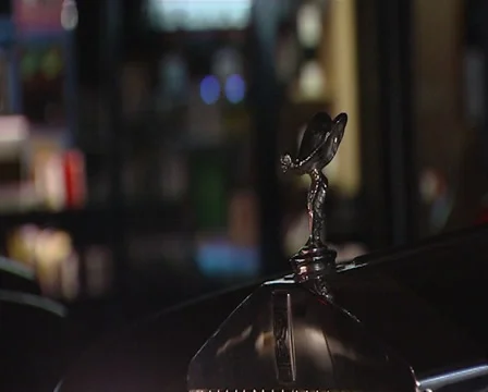 Rolls Royce car in motion Stock Footage 32526031