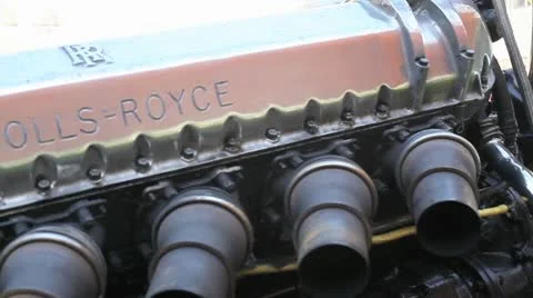 Rolls Royce Engine Exhaust Stock Footage 10684552