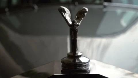 Rolls royce icon and historical car Stock Footage 128947207