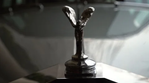 Rolls royce icon and historical car Stock Footage 128948084