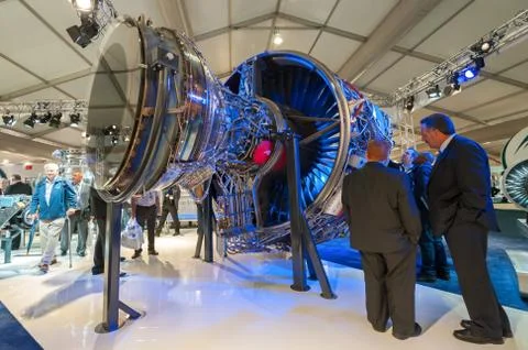 Rolls-Royce jet engine Stock Photos