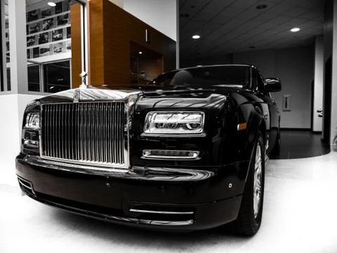 Rolls Royce Phantom BLACK Stock Photos