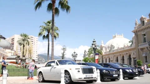 Rolls Royce Phantom at Casino Monte Carlo Stock Footage 142271653