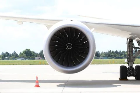 Rolls Royce turbofan engine Stock Photos