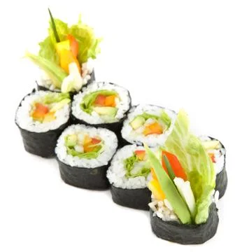 Rolls sushi Stock Photos