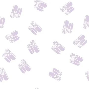 Rolls of textile glyph seamless pattern Stock Illustration