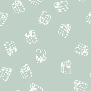 Rolls of textile line seamless pattern Stock Illustration