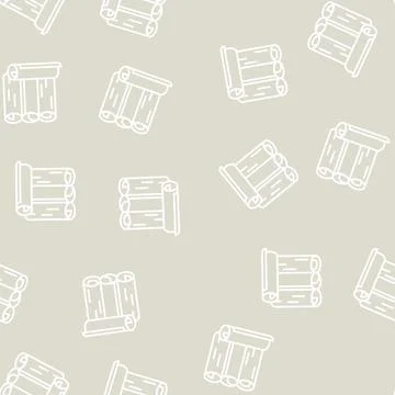 Rolls wallpaper line seamless pattern Stock Illustration