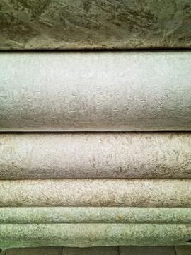 Rolls of wallpaper Stock Photos