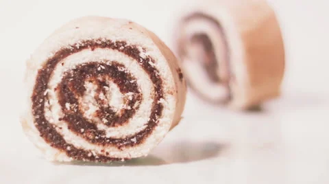 Rolls on white background Stock Footage 59665288