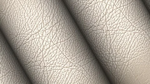 Rolls of White Leather, Business Background, Exclusive, Unique Design, Rotation Stock Footage 296414202