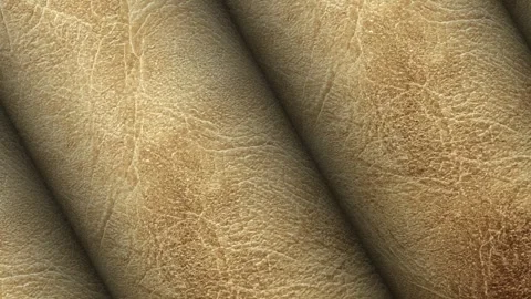 Rolls of White Leather, Business Background, Unique Design, Exclusive, Rotation Stock Footage 296414290
