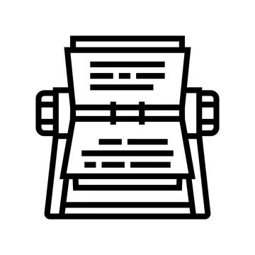 Rolodex list line icon vector illustration Stock Illustration