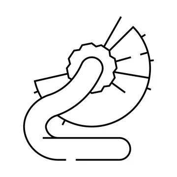 Rolodex list line icon vector illustration Illustrazione stock