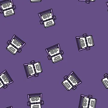 Rolodex list vector seamless pattern Stock Illustration