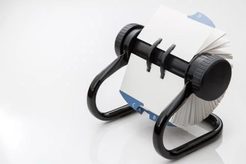 Rolodex on a white background. Stock Photos
